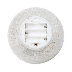 LED Sphere 6" Crackle Glass Decor Light