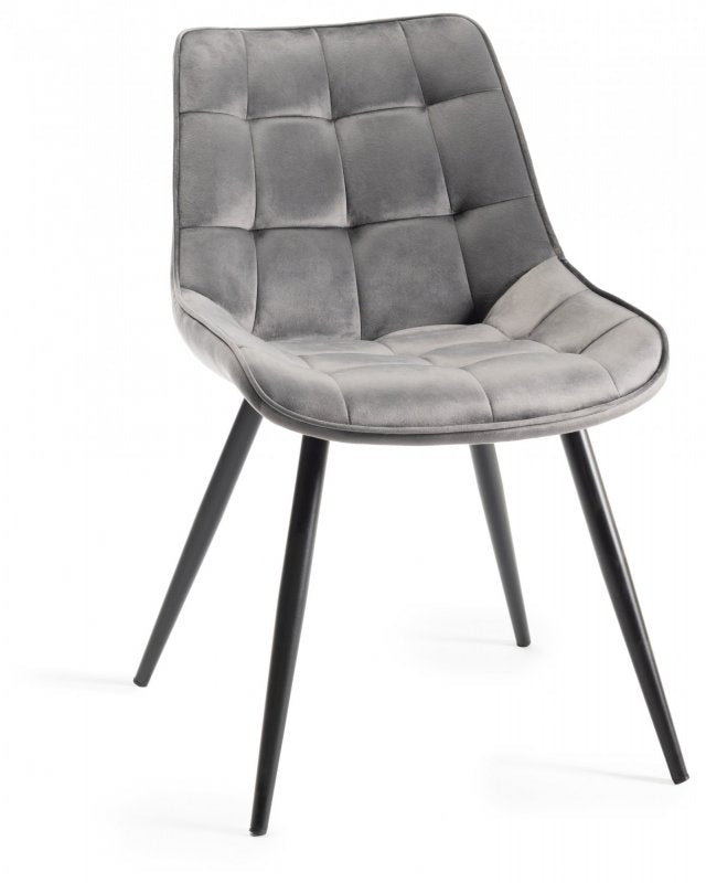 Tuffted Accent Chair Storm Cloud Grey