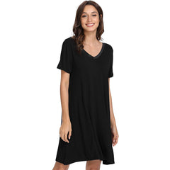 Bamboo Short Sleeve A-Line Night Dress