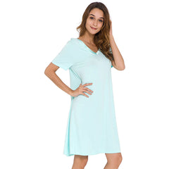 Bamboo Short Sleeve A-Line Night Dress