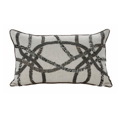 Casablanca 12"x20" Beaded Decorative Cushion