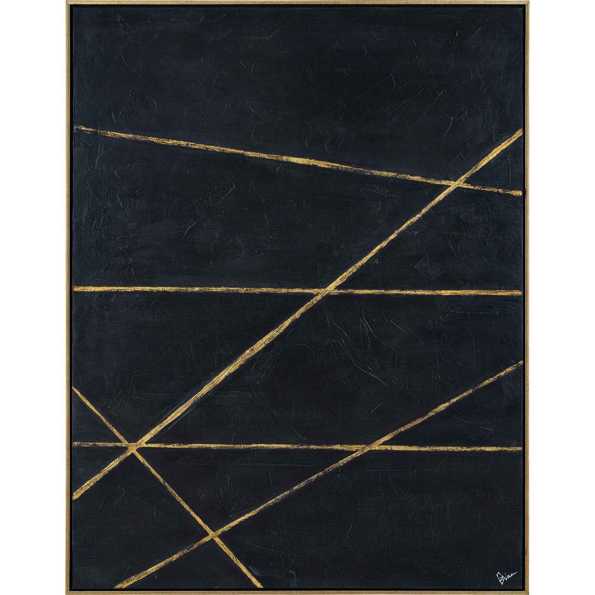 Chateris Gold Leaf Accent Canvas