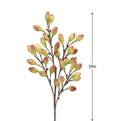 Desert Burnished Pods Multi Bloom 39" Stem