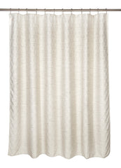 Everest Jacquard Taupe Shower Curtain
