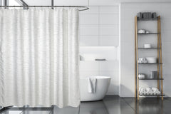 Harlow Jacquard Shower Curtain Grey 70x72
