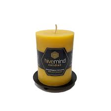 hivemind 100% Pure Beeswax Candles 3"x4"