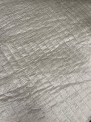 King Velvet Pencil Quilted Coverlet Set with Shams - Silver Greige