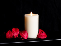 Light Li Ivory Wick To Flame Candle