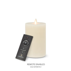 LightLi Moving Flame Medium Flameless LED Candle 3'x6"