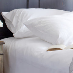 Linen Premier White Fitted Sheet
