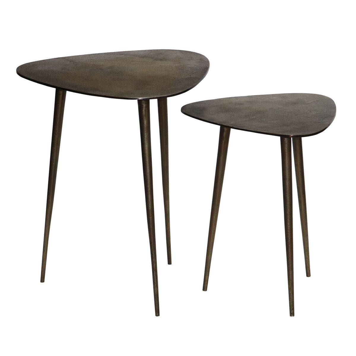 Majella Antique Brass Accent Tables - Set of 2