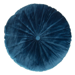 Mandarin Blue Round Cushion
