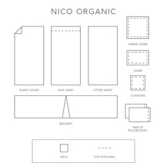Nico Organic Duvet Cover and Shams