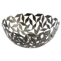 Pinwheel Mosaic Antique Bronze 14.5d" Metal Bowl