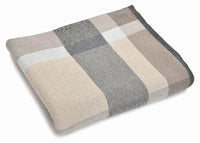 Rory Beige Plaid Cotton Throw 100% Cotton