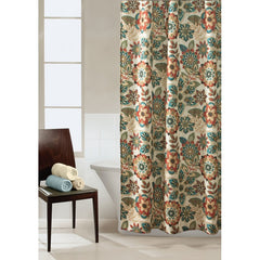 Ruthie Spice Fabric Shower Curtain