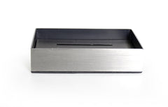 Steely Soap Dish Metal Brushed