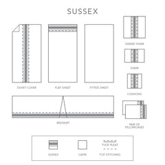 Capri Sussex Flat Sheet