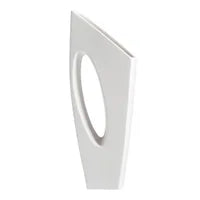 Vector 20h" Tall Ceramic Vase Matte White