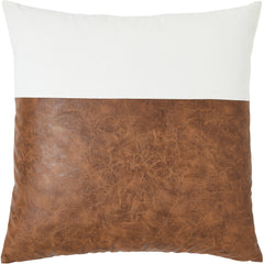 Veracruz Cotton & Leather 22"x22" Cushion