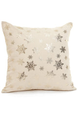 Gold Snowflake Cushion 18"x18"