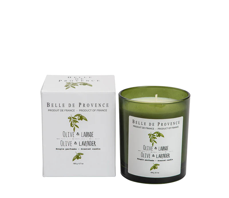 Belle de Provence Olive & Lavender 190g Scented Candle