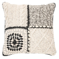 Mezze Knitted Ivory Decorative Pillow