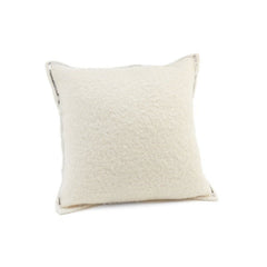 Ivory Wool with Sequins Cushion 17"x17"