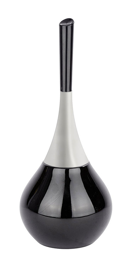 Slender Ceramic Toilet Bowl Brush Black